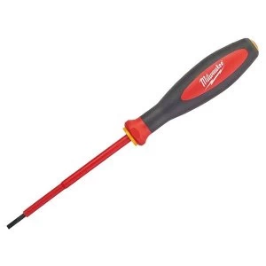 Milwaukee Hand Tools VDE Slotted Screwdriver 2.5 x 75mm