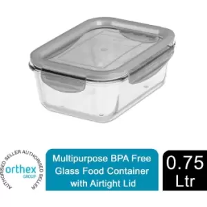 Multipurpose bpa Free Glass Food Container with Airtight Lid, 0.75 l - Gastromax
