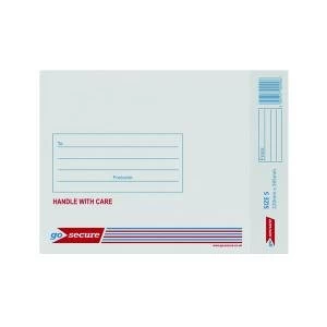 GoSecure Bubble Lined Envelope Size 5 220x265mm White Pack of 20