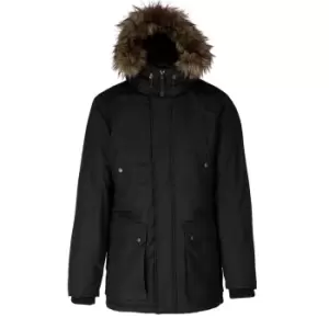 Kariban Adults Unisex Winter Parka Jacket (L) (Black)