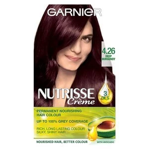 Garnier Nutrisse 4.26 Deep Burgundy Red Permanent Hair Dye Red