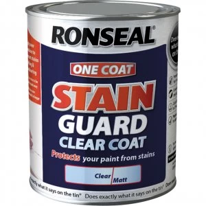 Ronseal One Coat Stain Guard Clear Matt 750ml