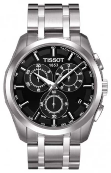 Tissot Mens Coutourier Chronograph Black Dial Stainless Watch