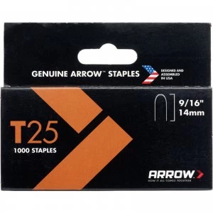 Arrow T25 Wiring Staples 14mm Pack of 5000