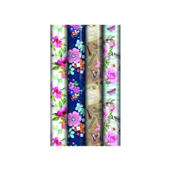 Assorted Floral Gift Wrap Pack of 39 24582-GW