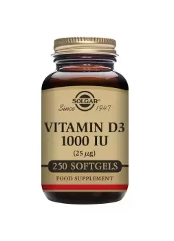 Solgar Vitamin D3 1000 IU (25 &#181;g) Softgels - Pack of 250