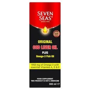 Seven Seas Orig Cod Liver Oil Plus Omega-3 Fish Oil 300ml