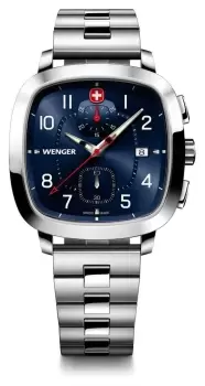Wenger 01.1933.111 Mens Vintage Sport Chrono (40mm) Blue Watch