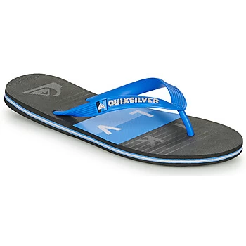 Quiksilver MOLOKAI WOLRDBLOCK mens Flip flops / Sandals (Shoes) in Blue,8,9,10,11,12,13