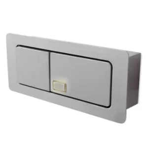Estak Adjustable LED 1 Light Indoor Recessed Marker Wall Light Grey