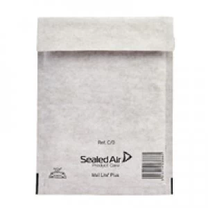 Mail Lite Bubble Lined Size C0 150x210mm White Postal Bag Pack of 10