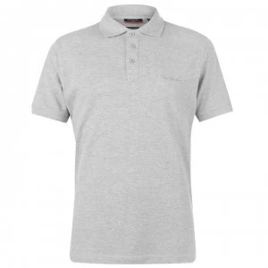 Pierre Cardin Plain Polo Shirt Mens - Grey Marl