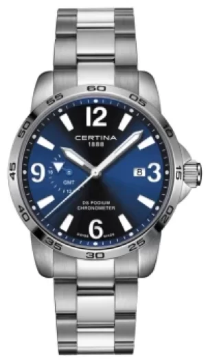 Certina DS Podium GMT Stainless Steel Bracelet Watch
