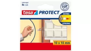 TESA Protection buffers - White - Monotone - 1cm - 10 mm - 8 pc(s)