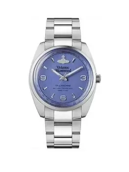 Vivienne Westwood Pennington Unisex Quartz Watch With Blue Dial & Silver Stainless Steel Bracelet