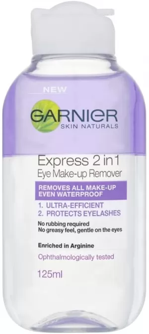 Garnier Skin Naturals 2 in1 Eye Make Up Remover 125ml