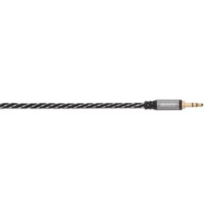Avinity Audio cable 3.5mm jack plug/plug, stereo, fabric, gold-plated, 0.5 m