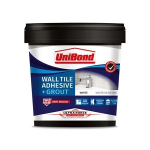 Unibond UltraForce Ready mixed Ice white Wall Tile Adhesive & grout 1.38kg