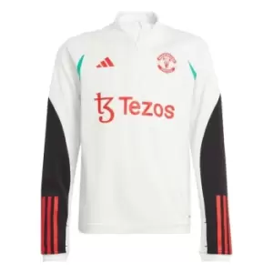 adidas Manchester United Training Top 2023 2024 Juniors - White