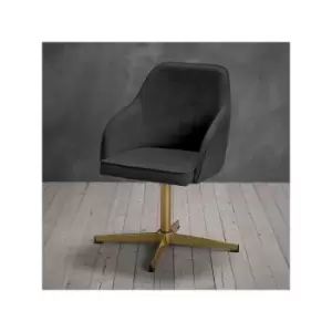 Felix Office Chair in Black Velvet - LPD