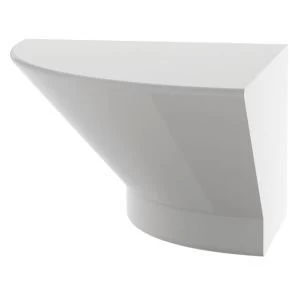 Cooke Lewis High Gloss White Sconce W70mm D38mm H38mm