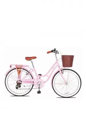 Concept Concept Belle Girls 13" Frame 24" Wheel Heritage Bike Pink