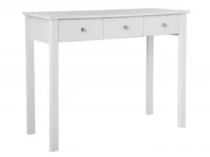 Furniture To Go Florence White 3 Drawer Dressing Table Flat Packed