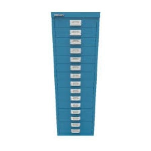 15 Drawer Cabinet Azure Blue BY78741