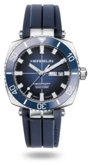 Michel Herbelin Newport Diver Blue Rubber Strap 1774/BL15CB Watch