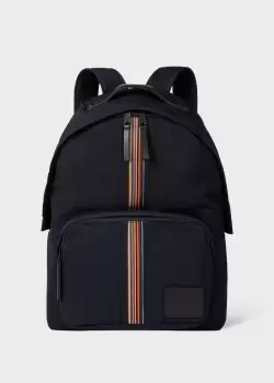 Paul Smith Navy 'Signature Stripe' Backpack