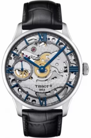 Mens Tissot Chemin des Tourelles Squelette Mechanical Watch T0994051641800