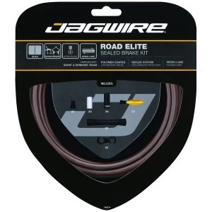 Jagwire Road Elite Sealed Brake Cable Kit Frozen Coffee