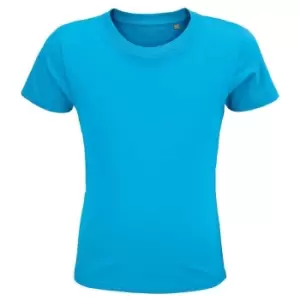 SOLS Childrens/Kids Crusader Organic T-Shirt (12 Years) (Aqua Blue)