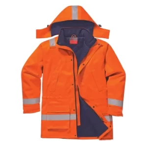 Biz Flame Mens Flame Resistant Antistatic Winter Jacket Orange 2XL