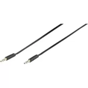 Vivanco 46/10 09FG Audio/phono Cable [1x Jack plug 3.5mm - 1x Jack plug 3.5 mm] 0.90 m Black