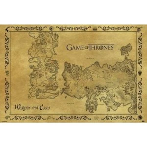 Game of Thrones - Antique Map Maxi Poster