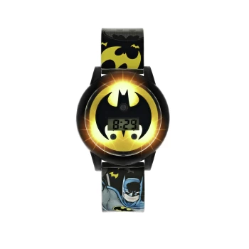 Warner Brothers Batman Kid's Spinning Dial Strap Watch
