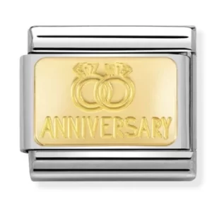 Nomination CLASSIC Gold Engraved Sign Anniversary Charm 030121/32