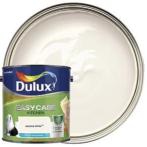 Dulux Easycare Kitchen Jasmine White Matt Emulsion Paint 2.5L