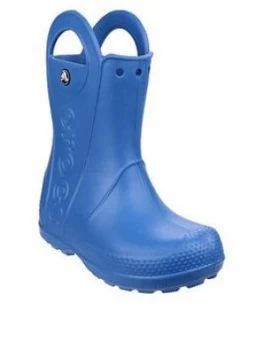 Crocs Boys Handle It Wellington Boots - Blue, Size 6 Younger