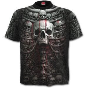 Death RibAllover Mens Medium T-Shirt - Black