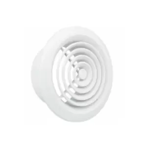 Manrose 100mm Internal Circular Grille - White