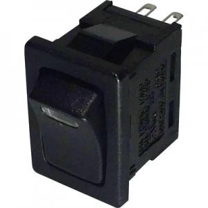 SCI Toggle switch R13 66L 02 LED 12VDC 250 V AC 6 A 1 x OffOn latch