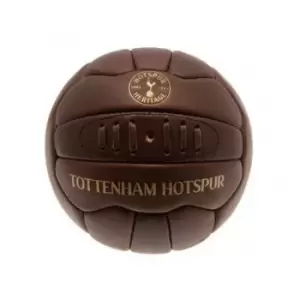 Tottenham Hotspur FC Retro Heritage Mini Leather Ball (One Size) (Brown)