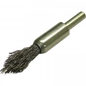 Faithfull Point End Crimped Wire Brush 23mm 6mm Shank