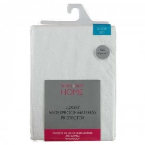 Linens and Lace Luxury Waterproof Mattress Protector - White