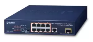 PLANET FGSD-1011HP network switch Unmanaged Gigabit Ethernet...