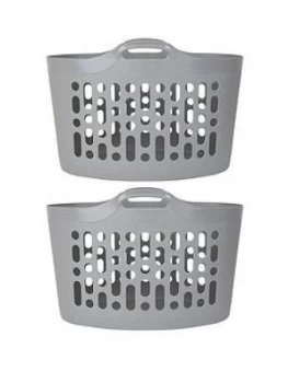 Wham Flexi Store Laundry Baskets - Set Of 2