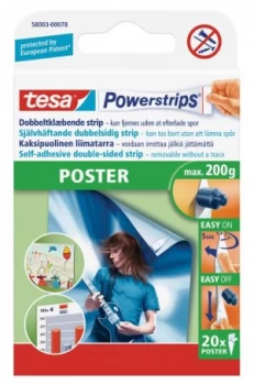 tesa Powerstrips Poster Strips (PK20)