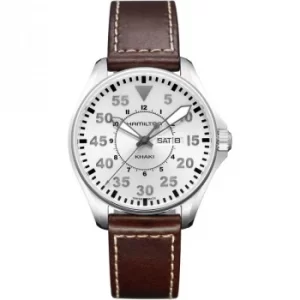 Mens Hamilton Khaki Pilot Quartz 42mm Watch